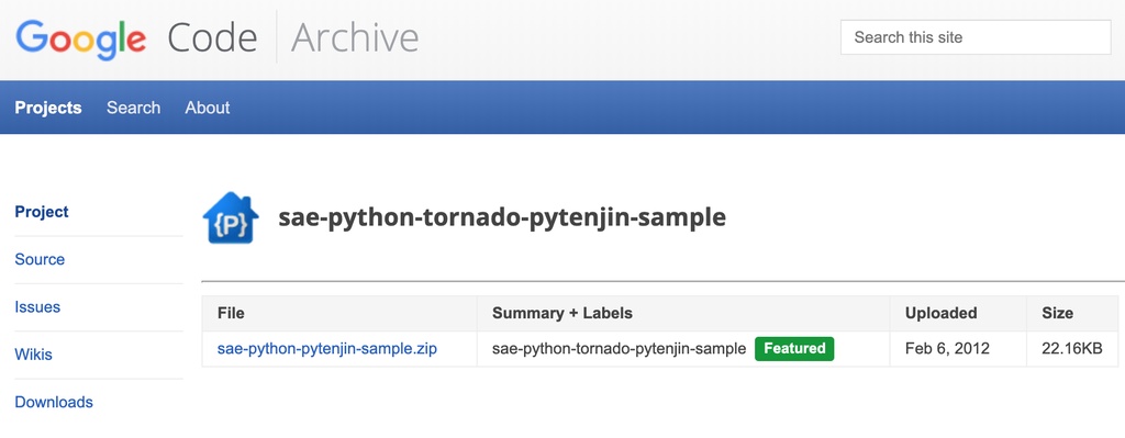 SAE+python+Tornado+pyTenjin 的完整示例